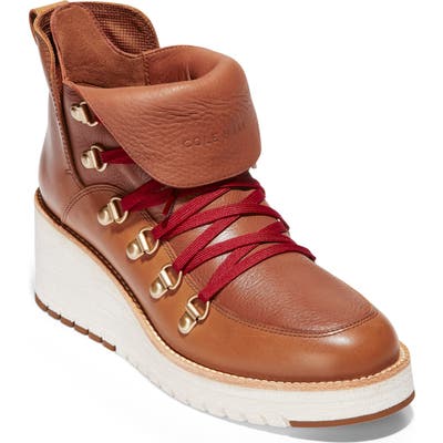 Cole Haan Zerogrand Waterproof Wedge Hiker Boot, Brown