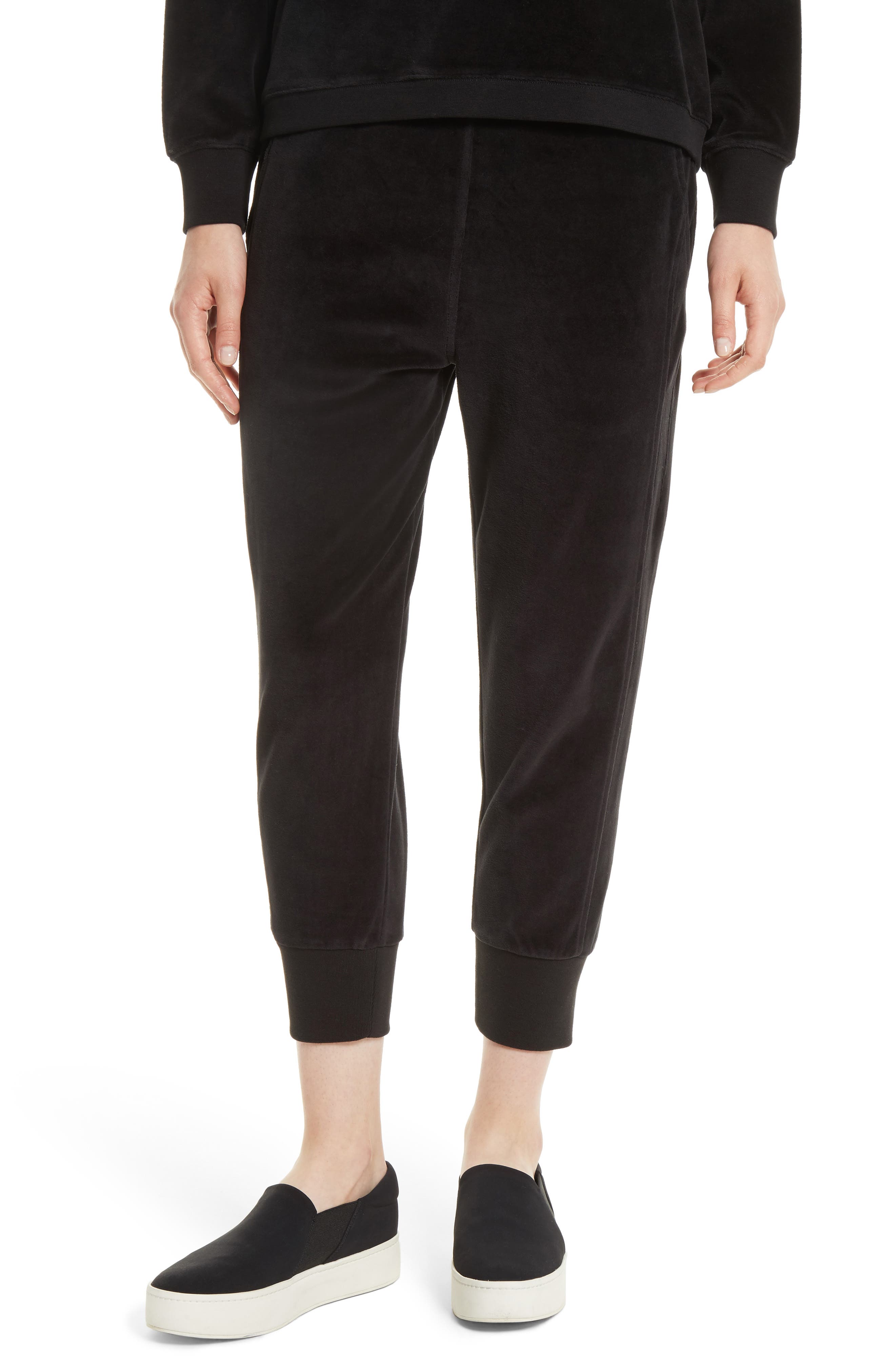 vince velour joggers
