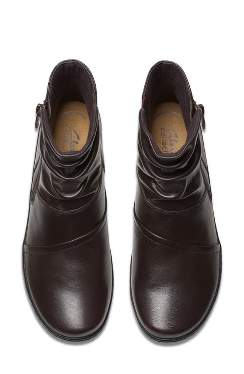 Clarks Women's Collection Cora Pace Boots In Chocolate Leather