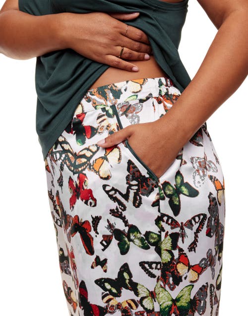 Adore Me Alania Women's Pajama Tank & Pants Set In Novelty White