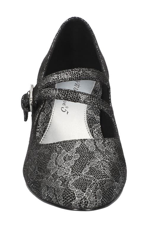 Easy Street Women's Meryl Mary Jane Pumps In Silver Lace