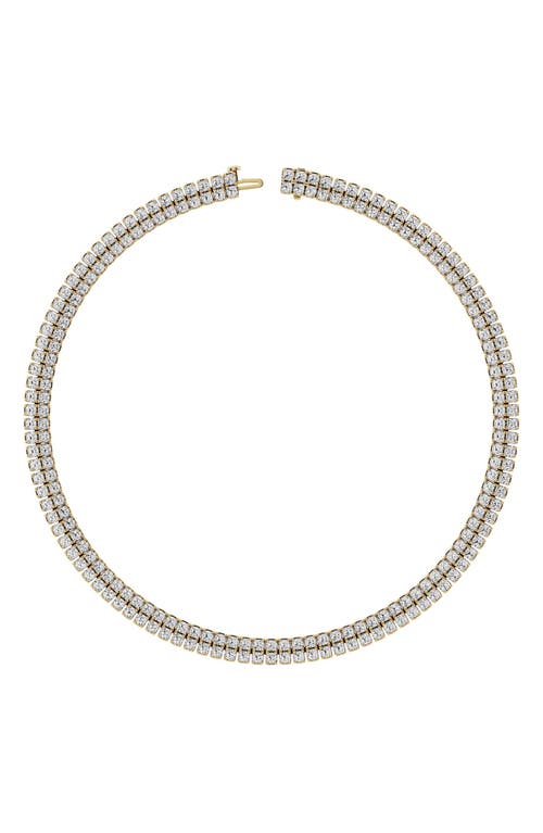 Jennifer Fisher 18K Gold Double Row Lab Created Diamond Necklace - 38.13 ctw in 18K Yellow Gold at Nordstrom, Size 14
