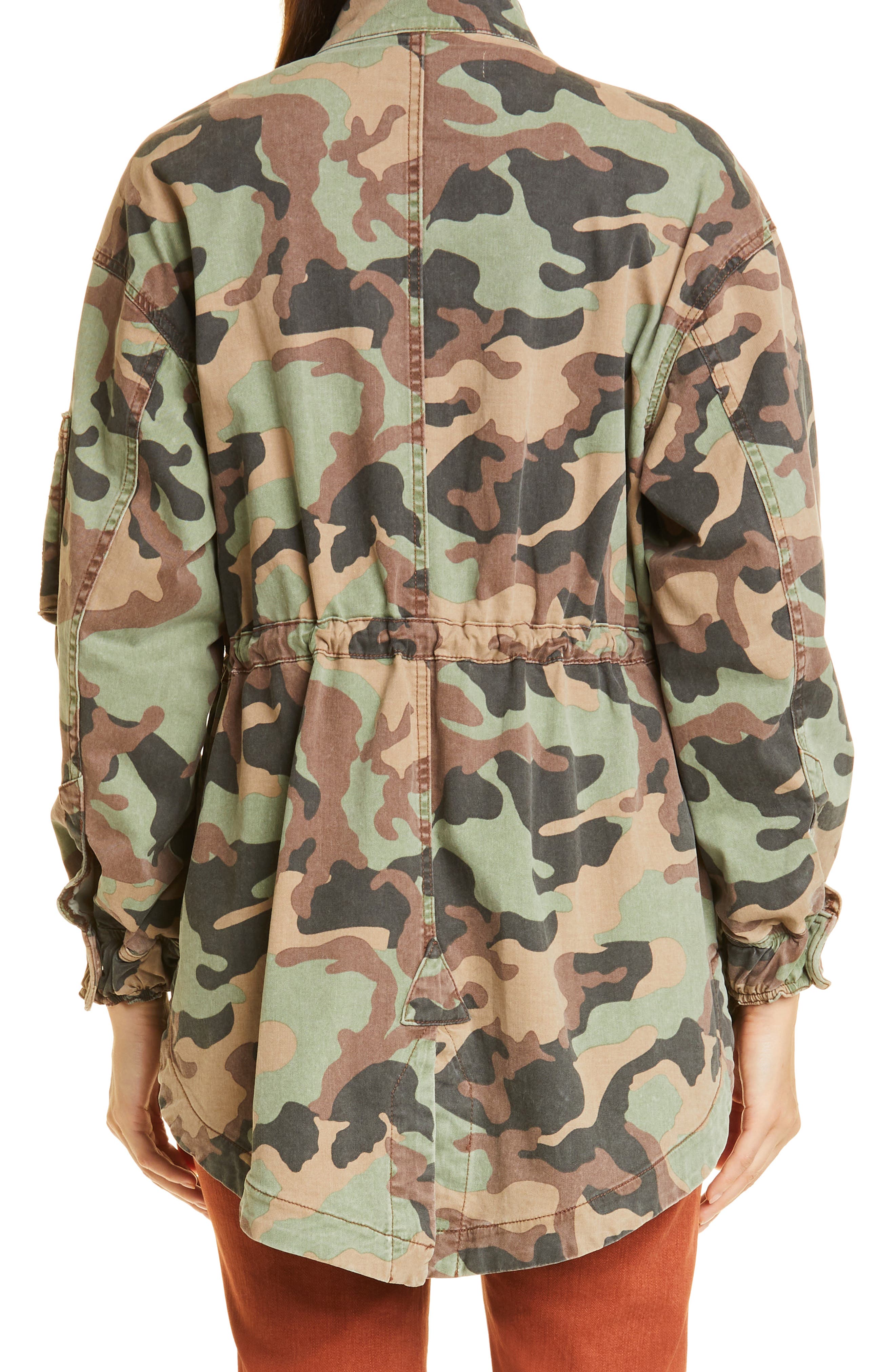 veronica beard camo jacket