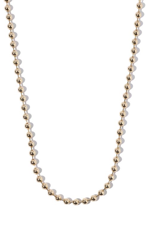 Boston Ball Chain Necklace in Gold