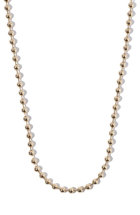 Miranda Frye Boston Ball Chain Necklace In Gold