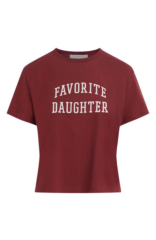 Favorite Daughter Graphic T-shirt In Sangria Nights