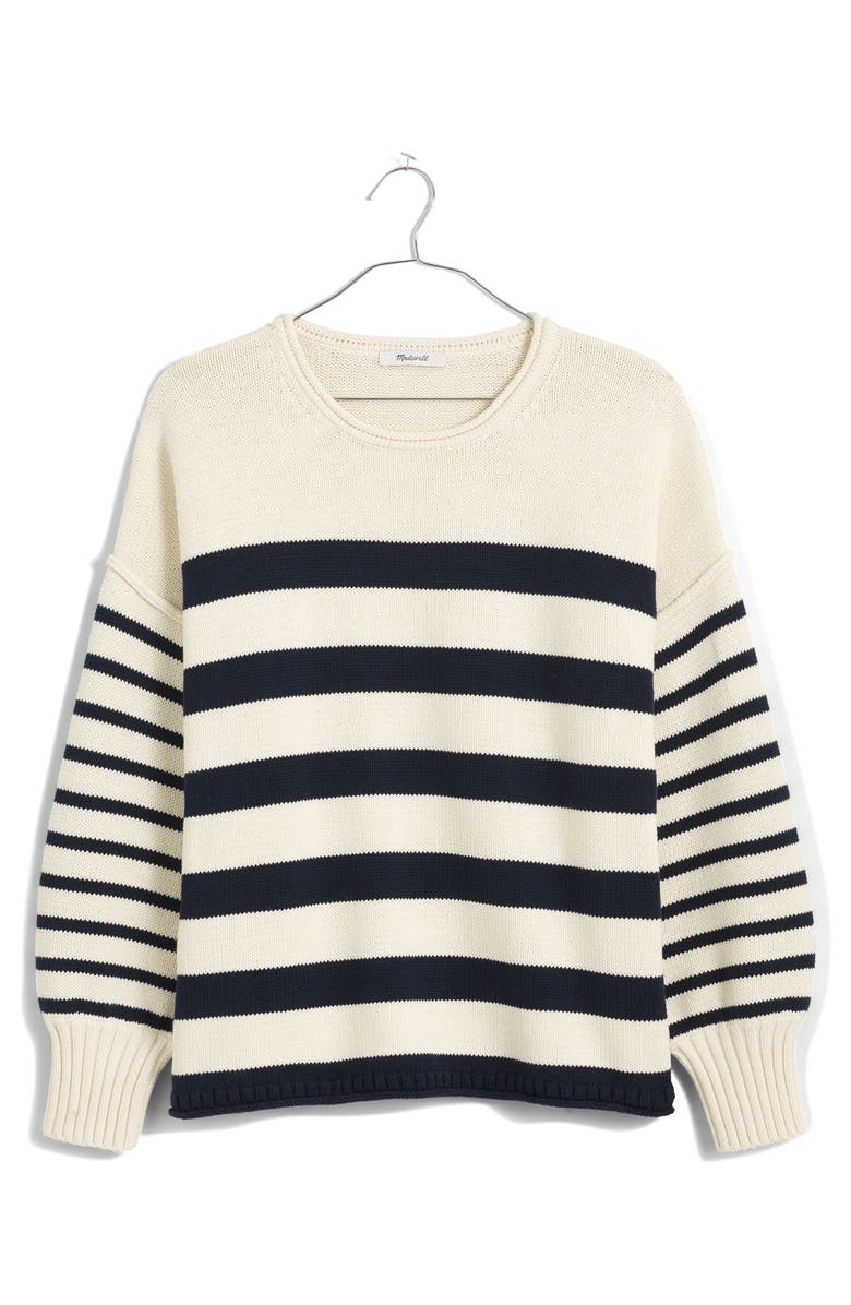 Madewell Conway Mixed Stripe Pullover | Nordstrom