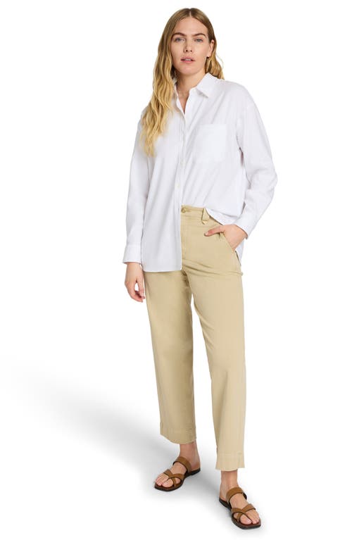 Faherty Coastline Ankle Organic Cotton Blend Chino Pants In Khaki