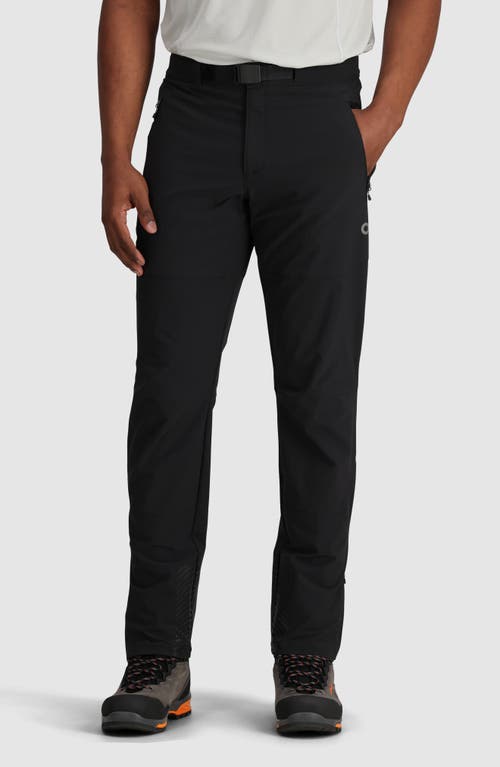 Shop Outdoor Research Cirque Lite Water Resistant Alpine Climbing Pants In Black