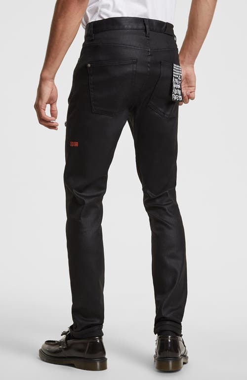 Shop Ksubi Chitch Black Wax Slim Fit Jeans