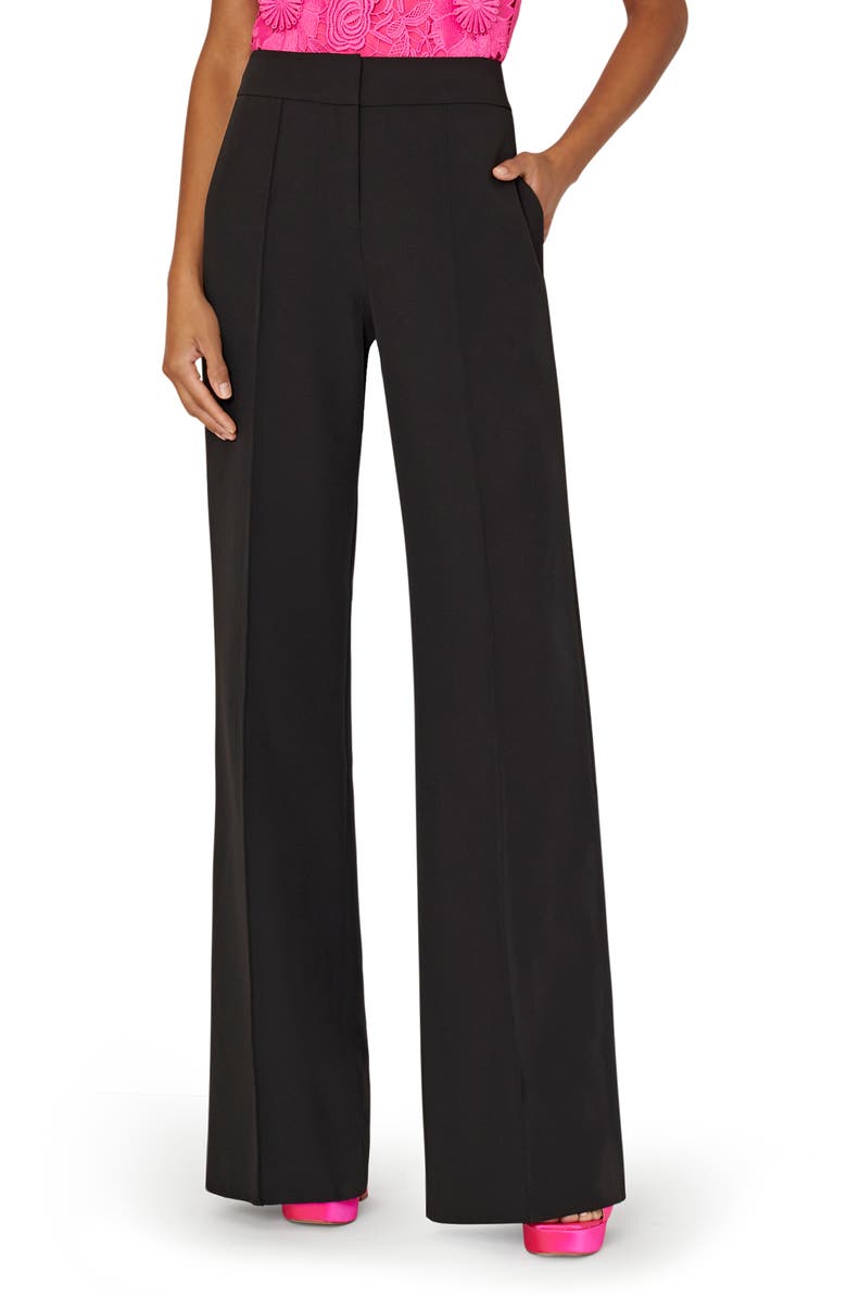 Milly Nash High Waist Cady Wide Leg Pants | Nordstrom