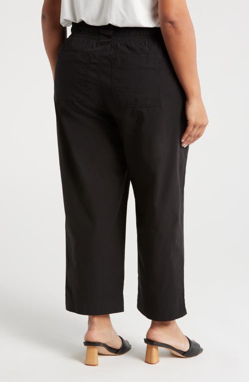 Wit & Wisdom Skyrise Patch Pocket Straight Leg Pants In Black