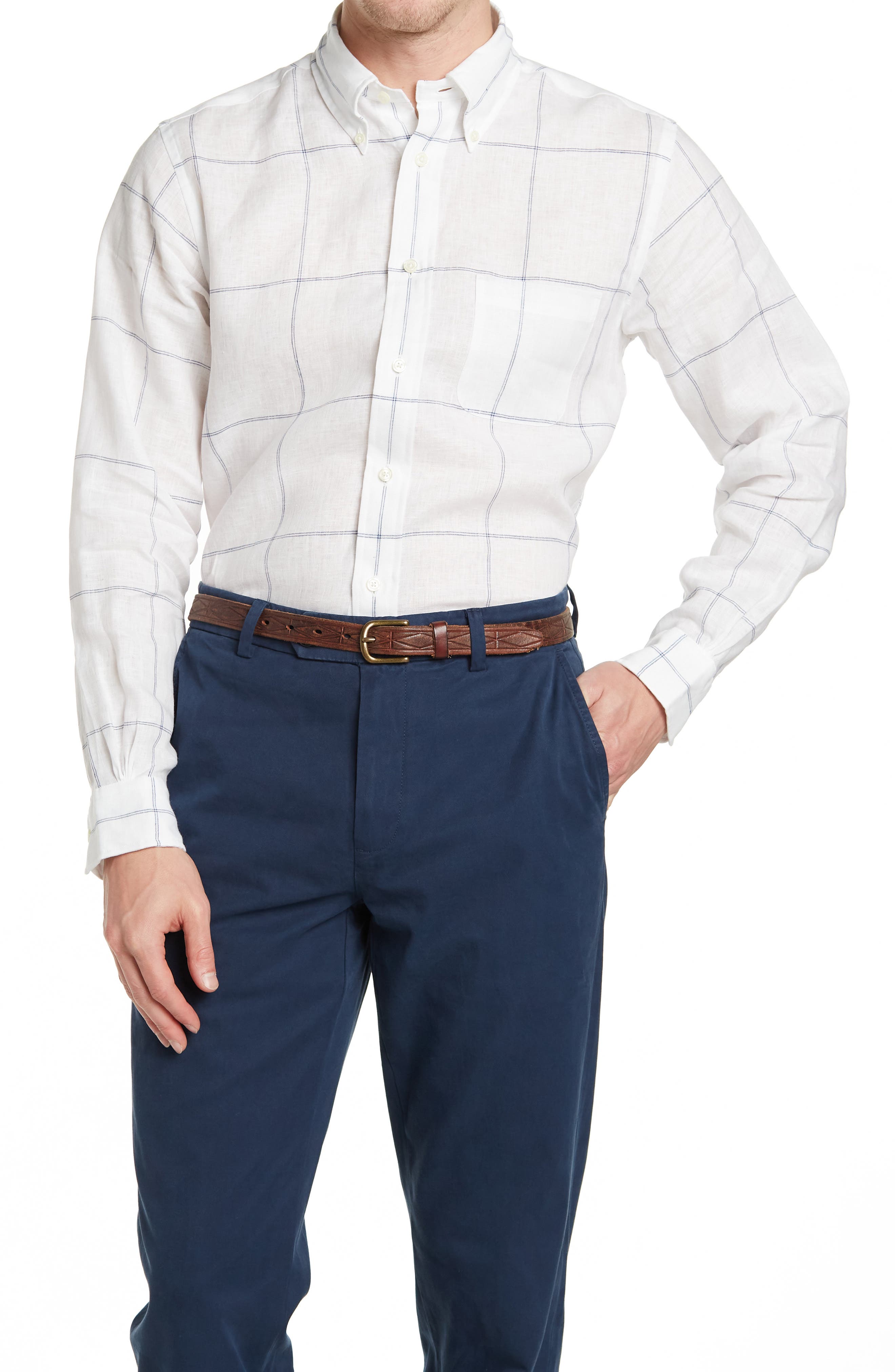 Brooks Brothers Windowpane Print Regent 