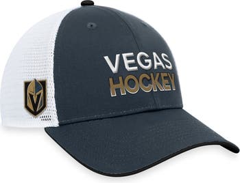 Women's Vegas Golden Knights Fanatics Branded White Logo Fundamental  Adjustable Hat
