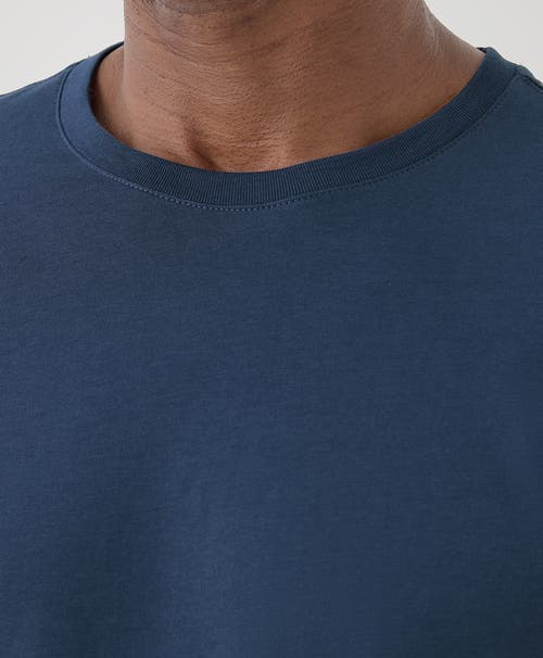 Shop Pact Organic Softspun Crew Neck Tee In French Navy