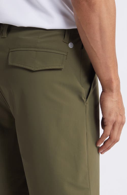 Shop Zella Torrey 9-inch Performance Golf Shorts In Olive Night