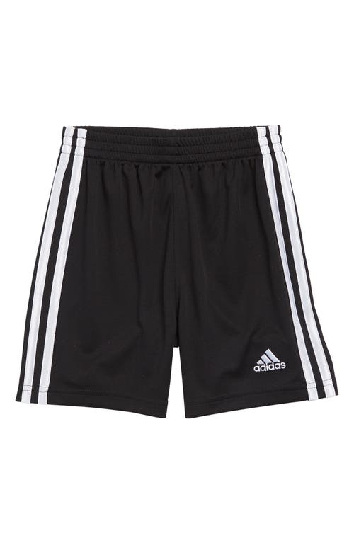 Shop Adidas Originals Adidas Kids' 3-stripe Shorts In Black/white