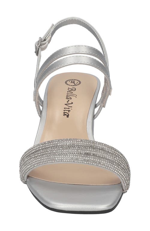 Shop Bella Vita Majesty Slingback Sandal In Silver