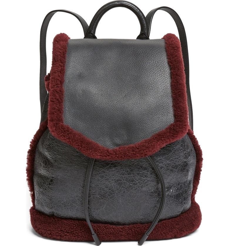 rag & bone 'Pilot' Genuine Shearling & Leather Backpack | Nordstrom
