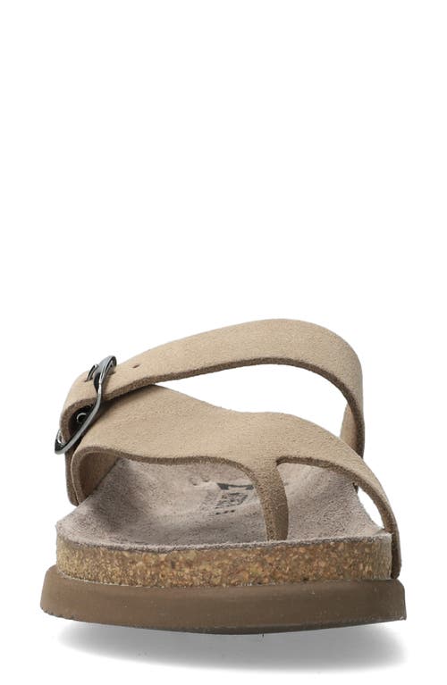Mephisto Helen Toe Loop Sandal In Warm Grey