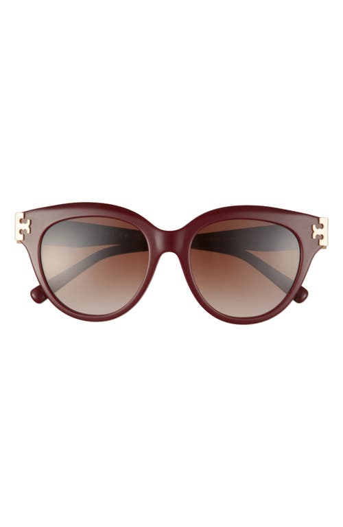 Tory Burch 53mm Gradient Phantos Sunglasses In 20181353 Brown Grad