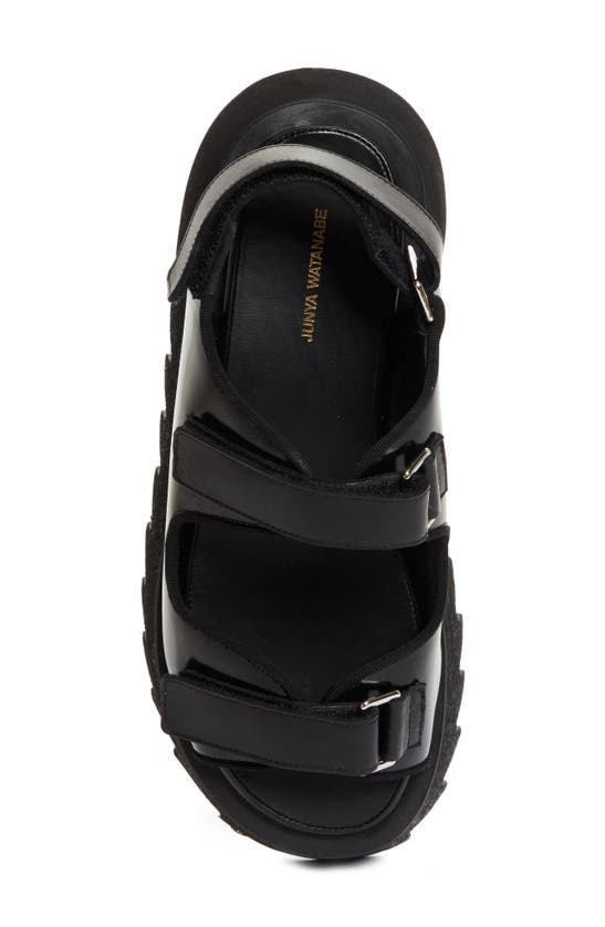 Shop Junya Watanabe Platform Sandal In Black