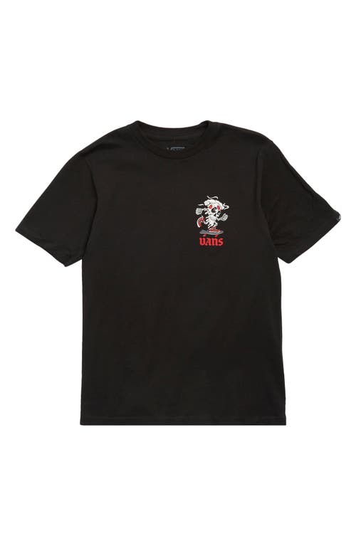 Vans Kids' Pizza Skull Graphic T-Shirt Black at
