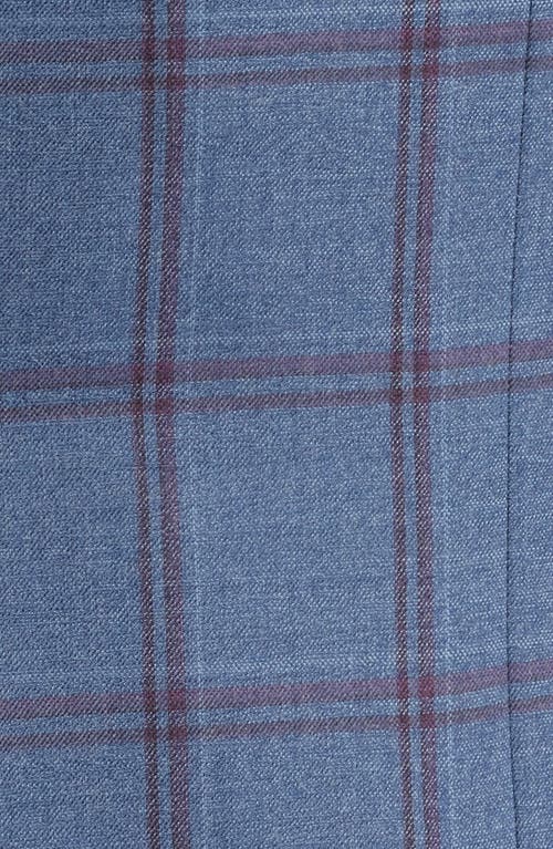 Canali Siena Regular Fit Check Wool Sports Coat In Blue