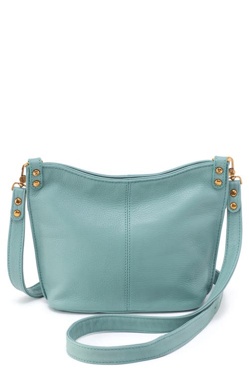 HOBO Small Pier Leather Crossbody Bag in Pale Green