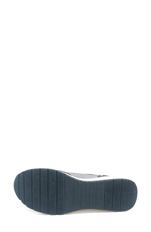 Reaction Kenneth Cole Fiona Platform Wedge Sneaker In Black Mesh