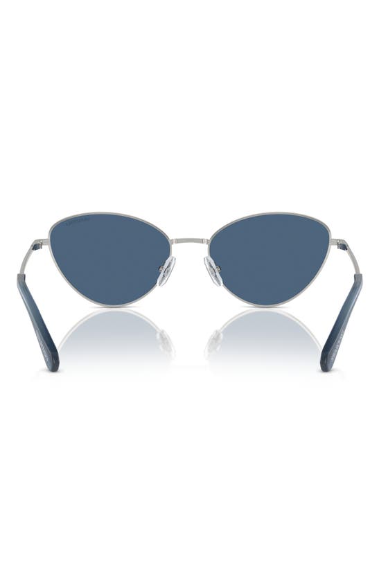 Swarovski 58mm Cat Eye Sunglasses In Silver