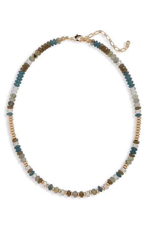 Semiprecious Stone Bead Necklace