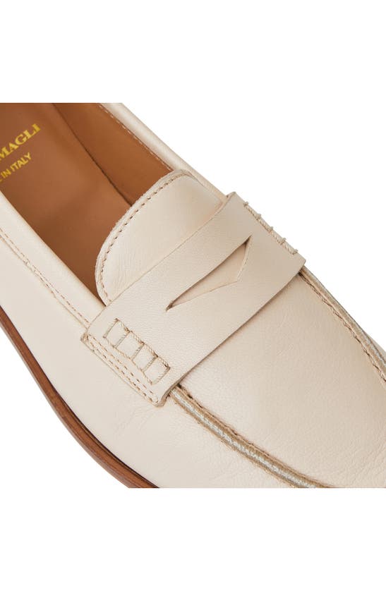 Shop Bruno Magli Lixia Loafer In Bone