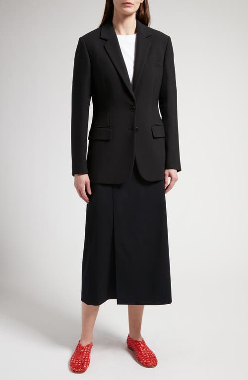 Shop The Row Linda Virgin Wool Blazer In Black