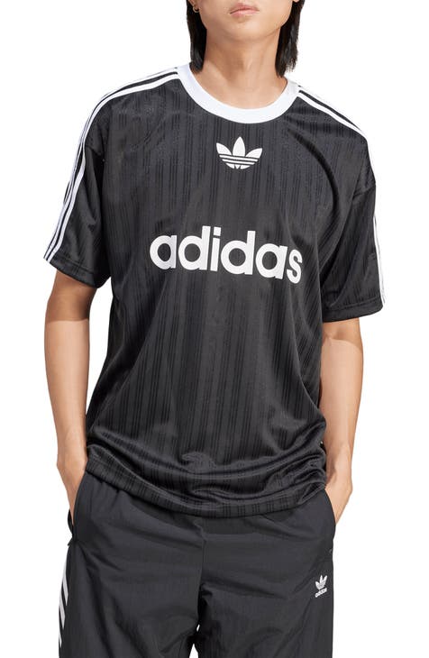 Adidas Men's Original Short Slv 3 Stripe Essential California T-Shirt Gray  XL 