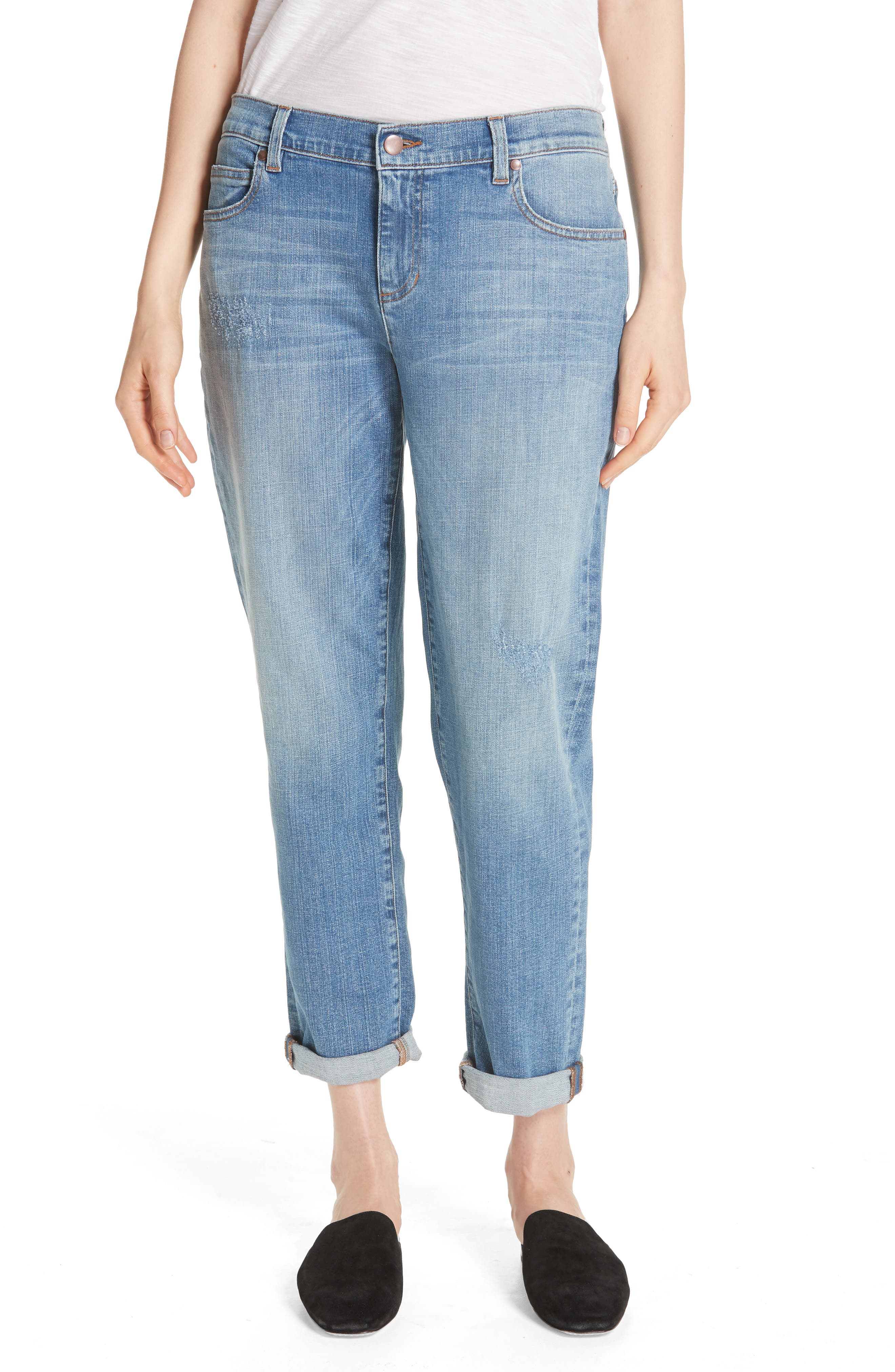 eileen fisher organic cotton boyfriend jeans