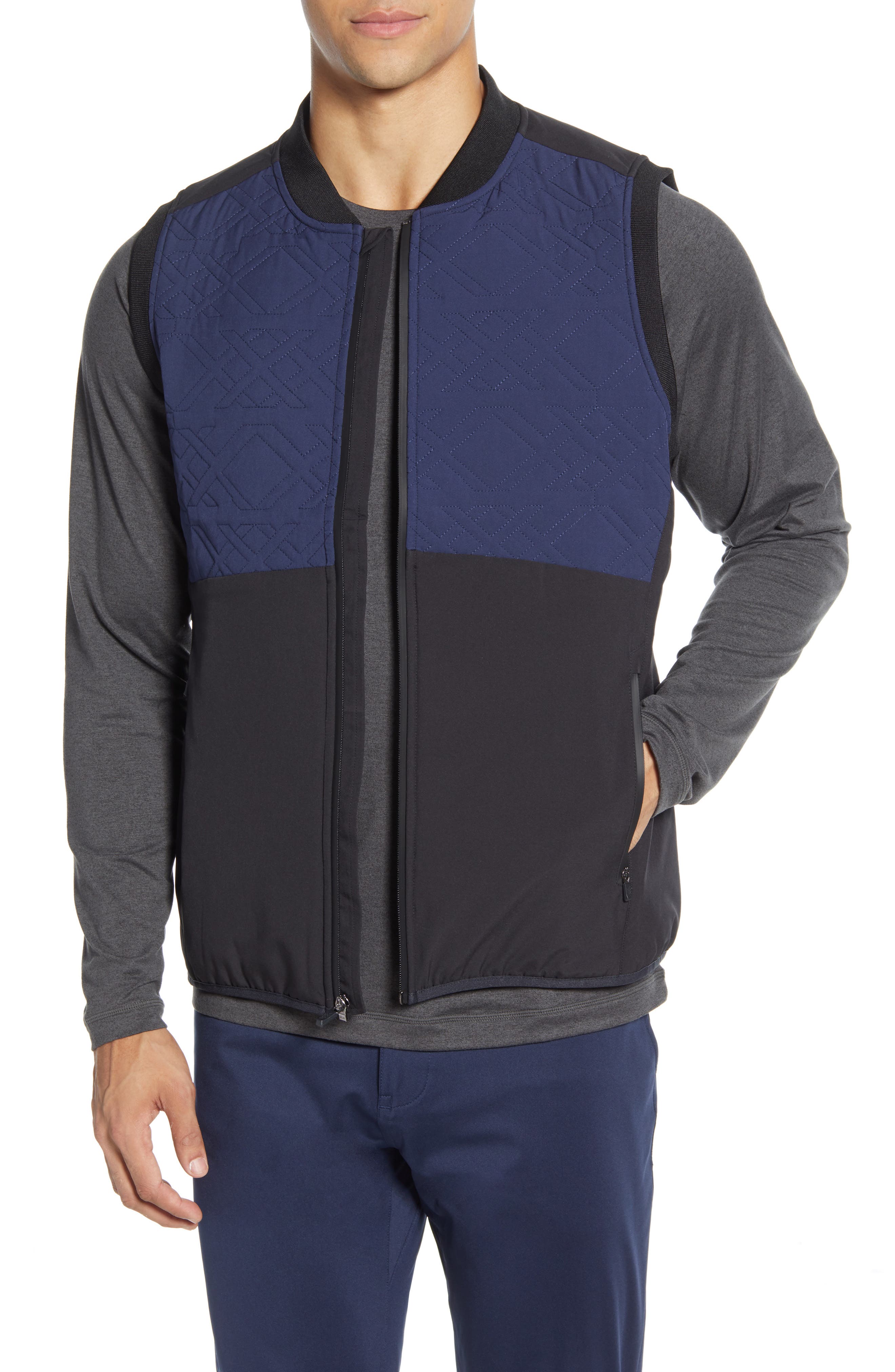 UPC 010015000063 Men's Rhone Midtown Quilted Yoke Vest