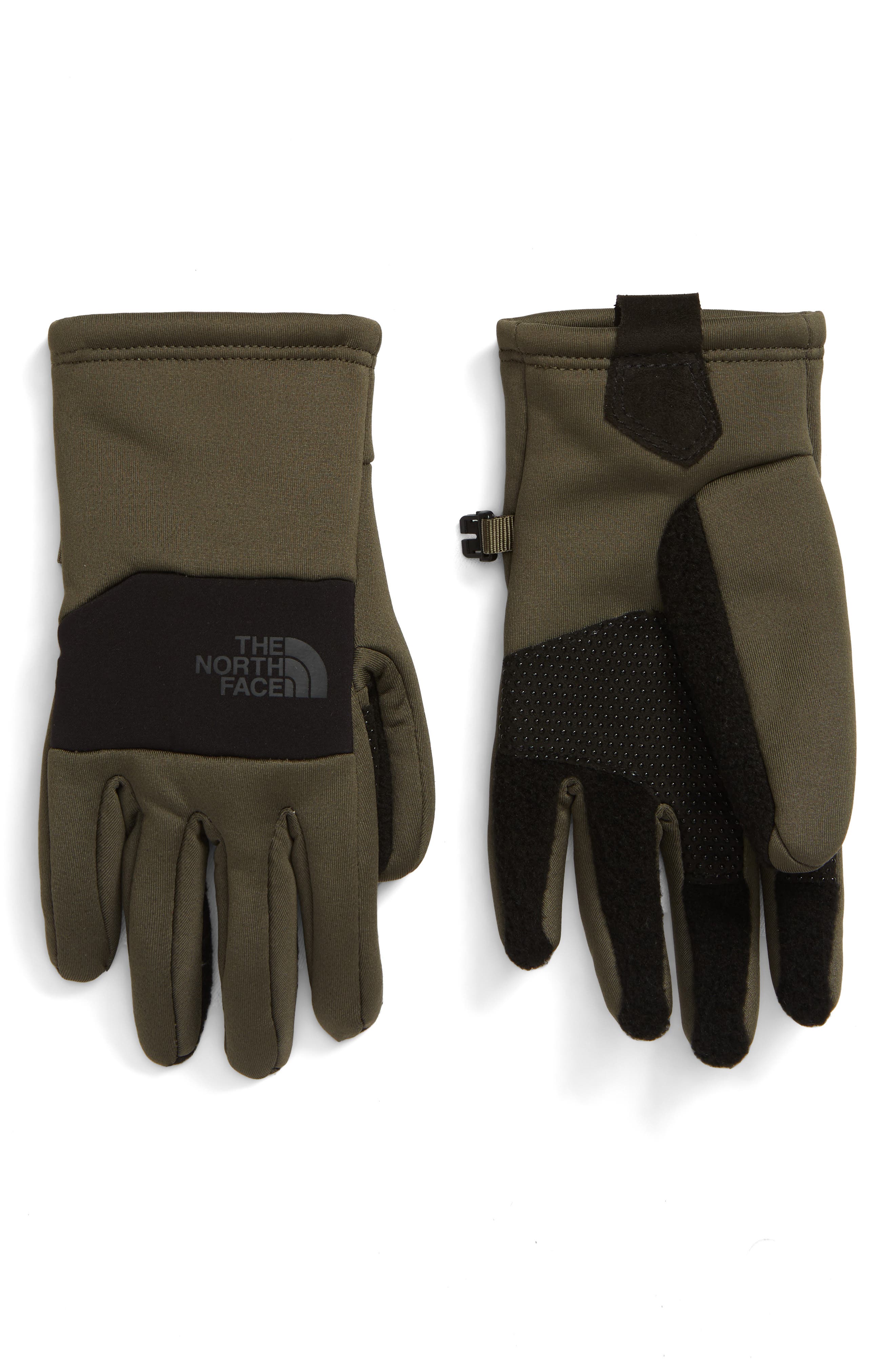green north face gloves