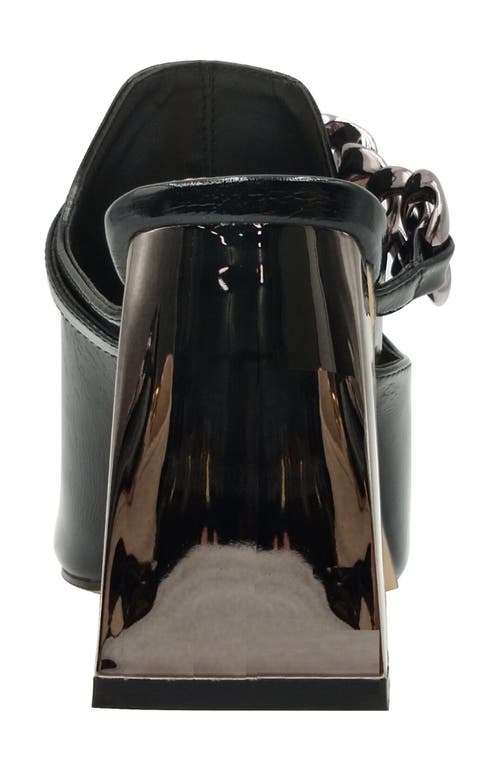 Ninety Union Ryder Open Toe Pump In Black Patent
