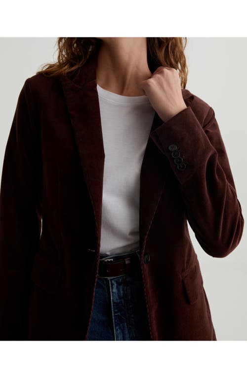 Shop Ag Rue Corduroy Blazer In Alpine Bark