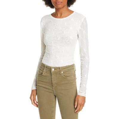Free People Make Out Mesh Bodysuit, Ivory