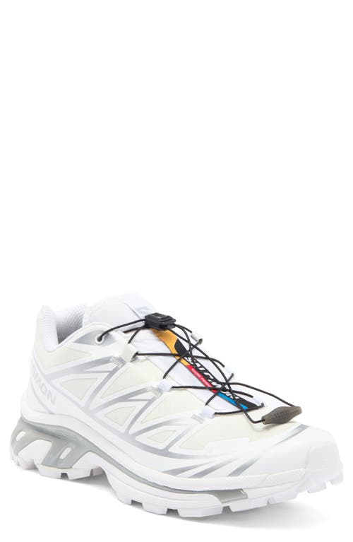 Shop Salomon Xt-6 Gore-tex® Waterproof Sneaker In White/white/silver