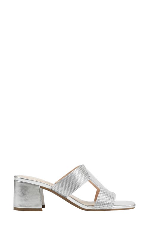 Shop Bandolino Merily 3 Heeled Sandal In Silver