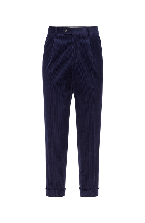 Shop Brunello Cucinelli Sea Island Corduroy Trousers In Blue