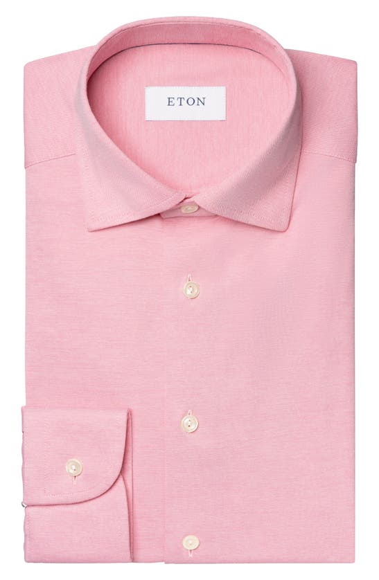 Shop Eton Slim Fit 4flex Stretch Dress Shirt In Medium Pink