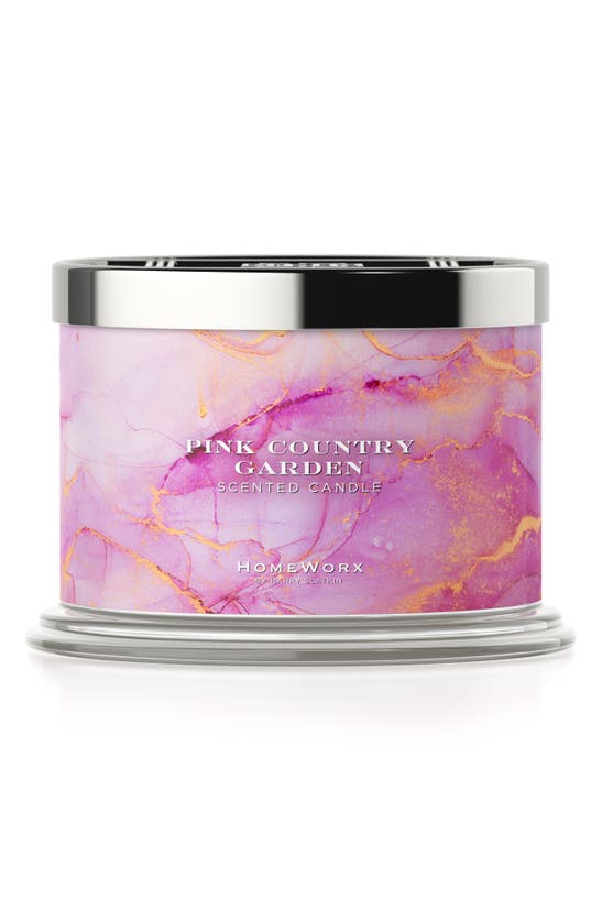 Shop Homeworx By Slatkin & Co. Pink Country Garden Scented 3-wick Jar Candle