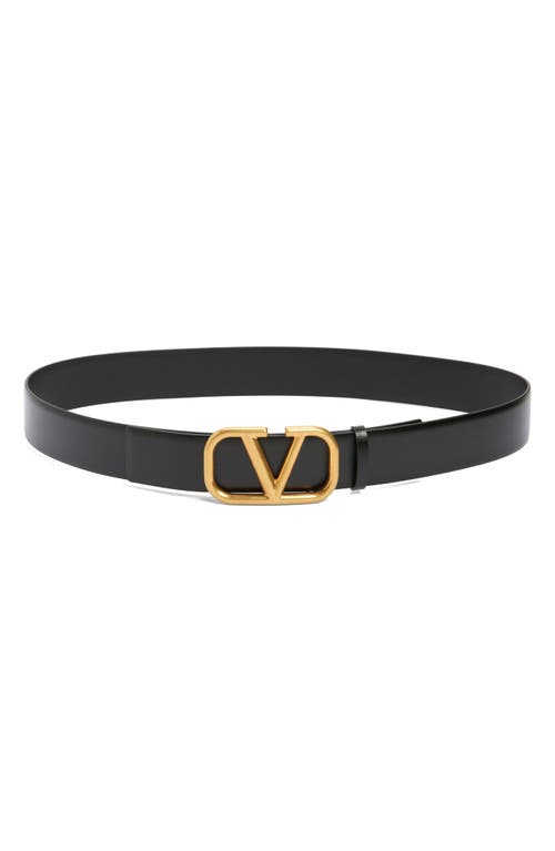 Shop Valentino Garavani Vlogo Belt In 0no-nero