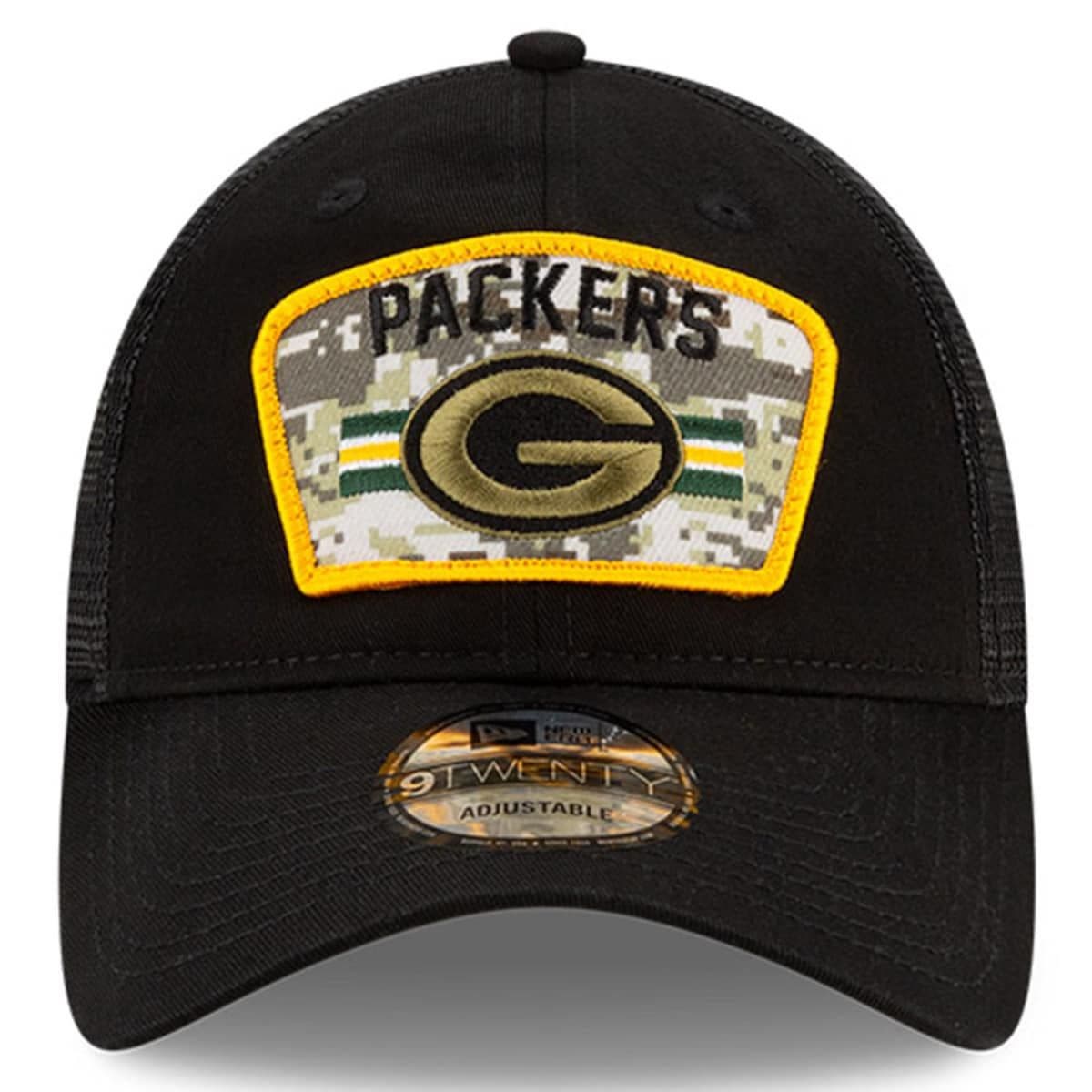 Era Black Green Bay Packers 2021 Salute 