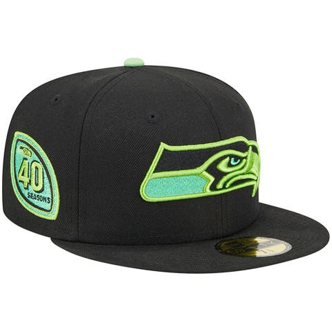 Nike Men's College Navy and Neon Green Seattle Seahawks Pop