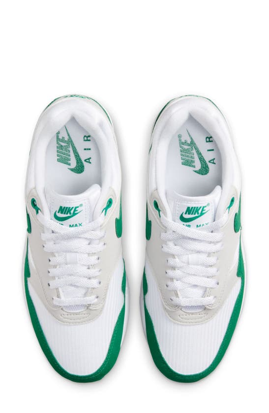 Shop Nike Air Max 1 '87 Sneaker In Green/ Malachite/ White/ Black